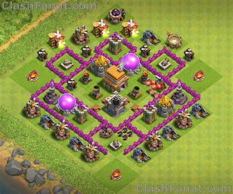 town hall 6 base layout.